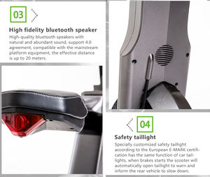 Scooter automatique <span class=keywords><strong>Chanson</strong></span> Ak1, scooter intelligent automatique, batterie au lithium 48V, vélo électrique, moteur de moyeu arrière, alliage d'aluminium, 3 vitesses - Product Image 3