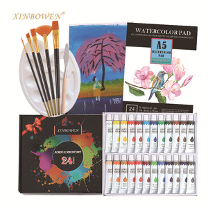 Set di forniture per <span class=keywords><strong>pittura</strong></span> Xinbowen Set di Kit di <span class=keywords><strong>pittura</strong></span> acrilica <span class=keywords><strong>lavabile</strong></span> da 32 pezzi di vendita calda per bambini - Product Image 1