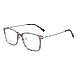 Kacamata Bingkai Persegi Full-Rim Titanium PPSU Motif Cetak Modis Trendi untuk Unisex, Ringan dan Nyaman untuk Komputer - Product Image 1