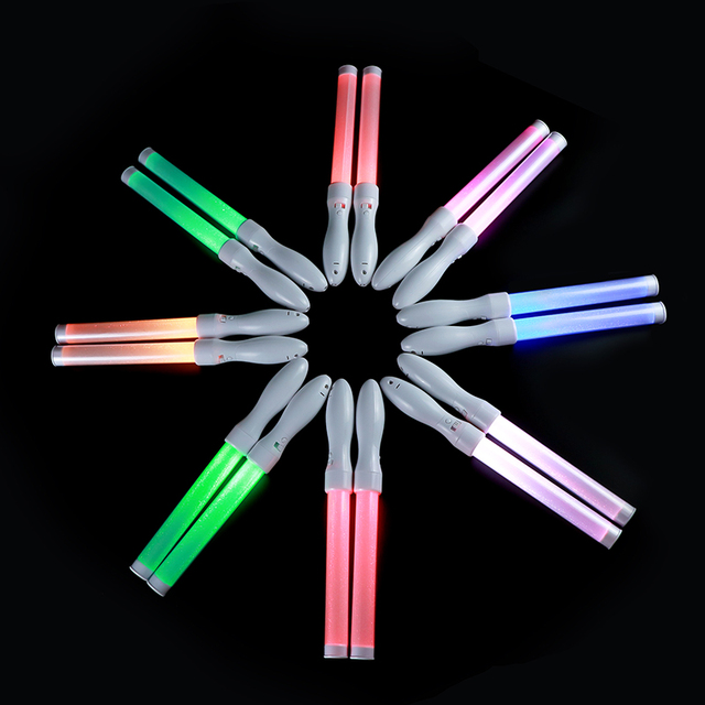 Ismart DMX Control Light up Flashing Sticks Remote Controlled LED Glow Stick for Sport Soccer Concert Events Led Glow Supplies
