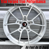 Rines Deportivos G025 Monoblock de Alta Calidad 18-24 5x114.3 5x120 5x112 VeroX Plateados Personalizados para Autos de Carreras HR-E Rays APEX Volk TE37