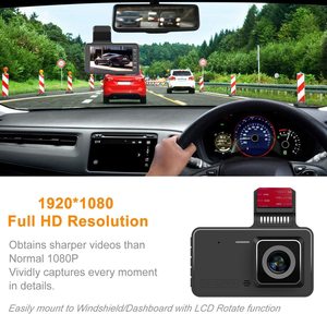Camera Hành Trình Camera Hành Trình Kép FHD 1080P Trước Và Sau Cho Ô Tô Camera Hành Trình Màn Hình <span class=keywords><strong>LCD</strong></span> 4 Inch DVR Tầm Nhìn Ban Đêm Góc Rộng - Product Image 2