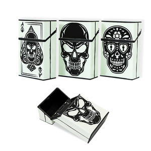 Échantillon gratuit étui à cigarettes phosphorescent étui à cigarettes ménage cigare tabac accessoires crâne acrylique étui à cigarettes en plastique - Product Image 2