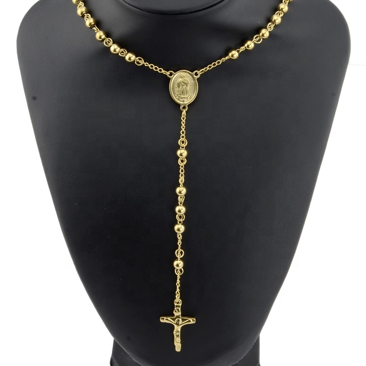 Acier Inoxydable Sainte Force Verset Biblique Collier de Prière Chrétienne Christ Croix Gravé Bible Seigneurs Collier de Prière