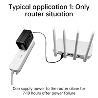 Mini-onduleur portable AC 100-240V vers DC 5V 9V 12V pour modem, caméra CCTV, routeur Wi-Fi, amplificateur de bande LED, amplificateur de panneau