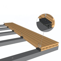 Plancher composite en bois-plastique (WPC) pour extérieur, étanche, pour piscine, terrasse et jardin