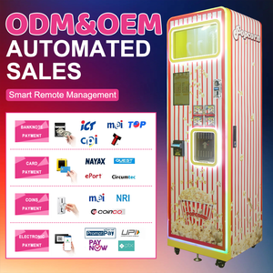 Distributeur automatique de popcorn à écran tactile JOYFUNPLAY avec 3 saveurs, machine à popcorn intelligente commerciale à pièces pour les films - Product Image 6