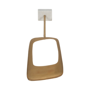 Scultura decorativa in metallo con base in marmo per l'arredamento di casa, ufficio e soggiorno - Product Image 6