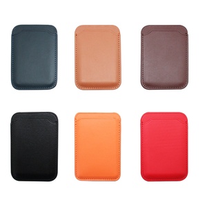 Boshiho Wholesale Custom Design Genuine Leather Slim Rifd Business Credit <b>Card</b> <b>Holder</b> Wallet Phone Magnet <b>Card</b> <b>Holder</b> - Product Image 3