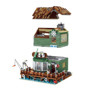 Urge 30108 regalos de Navidad Harbor Tavern modelo 3D rompecabezas pequeñas casas niñas juguetes niños para bloques modelo juguetes de construcción - Product Image 3