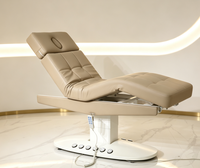 Table de massage électrique professionnelle avec dossier réglable à 4 moteurs, éponge haute densité, structure en fer - Mobilier de salon commercial
