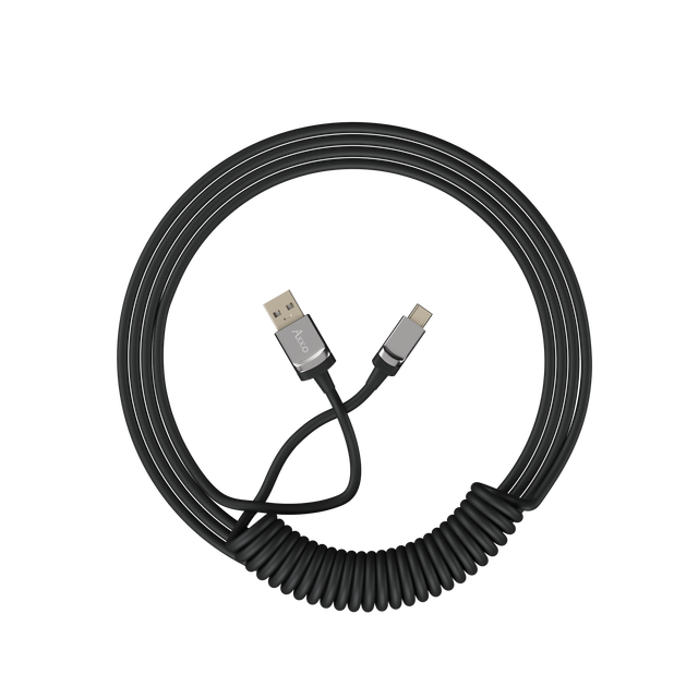 Akko Coiled Cable 1.5M Extension Connector Gaming Mechanical Keyboard USB C Coiled Cable
