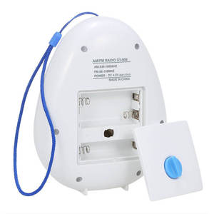 Custom Cute <b>Egg</b> Shaped Waterproof Shower AM FM Dual Band Radio Bathroom Hanging Portable Mini Broadcast Receiver - Product Image 4