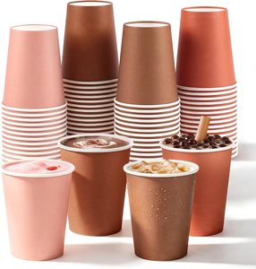 Wholesale Disposable <b>Coffee</b> <b>Cup</b> 8oz <b>12oz</b> 16oz Paper <b>Cup</b> Double Wall Kraft Paper <b>Cup</b> Beverage Takeaway - Product Image 1