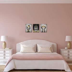 Venta al por Mayor <span class=keywords><strong>de</strong></span> 3 Paneles con Impresiones <span class=keywords><strong>de</strong></span> Arte Africano en Negro, Decoración <span class=keywords><strong>de</strong></span> Pared para el Hogar, Cuadro Pintado a Mano, Retrato <span class=keywords><strong>de</strong></span> Mujer Africana sobre Lienzo - Product Image 3