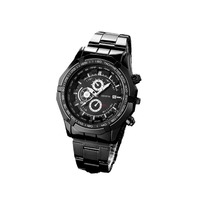 Montre pour homme à bracelet en acier AliExpress transfrontalière, montre à trois cadrans et six aiguilles, montre à quartz avec calendrier européen/américain