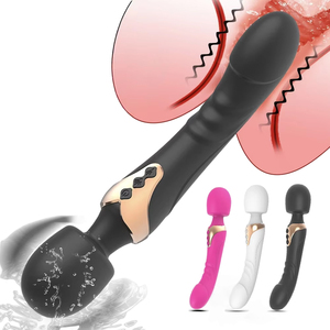 2 Head Vibrating Dildo - Rechargeable Waterproof Silicone