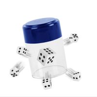 Nouveau Kit de Jouets et Accessoires pour Spectacle de Magie de Proximité : Boîte à Dés en Plastique pour la Magie Classique du Dés Magique et de la Bombe, Facile à Apprendre