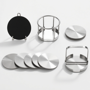 Posavasos de metal de acero inoxidable personalizado de fábrica OEM con logotipo para herramientas de barra de características de camping - Product Image 4