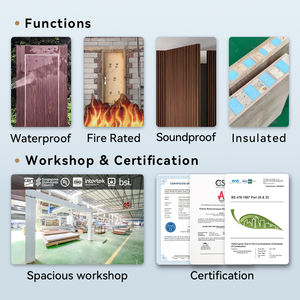 Porte <span class=keywords><strong>d</strong></span>'<span class=keywords><strong>entrée</strong></span> principale moderne en bois massif, extra large, étanche, pour villas de luxe, halls et maisons - Product Image 3