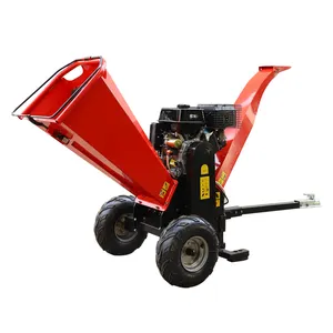 Diesel tractor wood chipper shredder stationary wood chippers