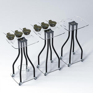 New Deign Salon Furniture Acrylic Hair Salon Tray Multi-Functional With Dye Bowl Beauty Salon <b>Trolley</b> - Product Image 6