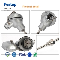 Thermocouple de type K 1200-1300°C, sonde en acier inoxydable pour four à haute température, communication USB, personnalisable OEM/ODM, IP68
