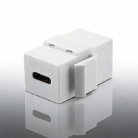 Connecteur USB-C Keystone Jack Type C Femelle-Femelle à Montage sur Panneau pour Prise Murale, Charge Rapide et Synchronisation des Données