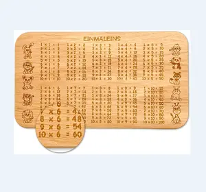 Tablero de desayuno de madera de gran oferta, tablero de madera 1x1 para inscripción escolar y el inicio de la escuela, ideas de regalos únicas para principiantes escolares - Product Image 1
