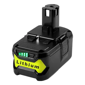P108 4000mAh 18 Voltage Lithium Replacement Battery Drill 18 Voltage Li Ion Cordless Power Tools Battery For Ryobi