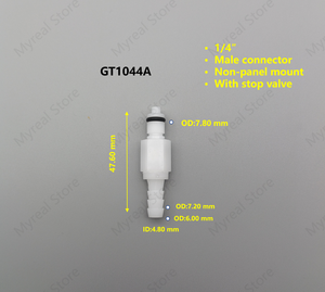 1/4 ''Cpc Type Universele Connector Water Grote Stroom Kunststof Snelkoppelingen Stalen Aquariumslang Snel Loskoppelen Pvc - Product Image 2