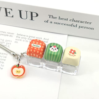 Custom Design Led Keycap Fidget Keychain Keyboard Click Fidget Kawaii Keychain Multiple Color Options Stim Toy Stress Relief Pbt
