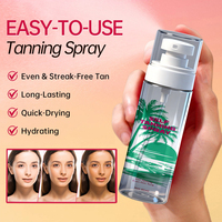 Nouveau design, spray autobronzant hydratant pour un teint uniforme, 80 ml, marque privée