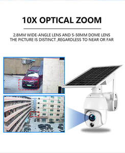 Oem Ubox 5MP Ống Kính Kép 4G Năng Lượng Mặt Trời Ngoài Trời <span class=keywords><strong>Zoom</strong></span> Quang Học 10X Năng Lượng Mặt Trời Pin Powered Kim Loại Trường Hợp IP67 Ngoài Trời An Ninh Năng Lượng Mặt Trời Máy Ảnh - Product Image 4