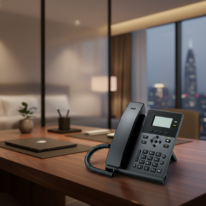 Teléfono IP KS30 SIP con Pantalla LCD Retroiluminada de 2.3 Pulgadas, 2 Cuentas SIP, Voz HD, Teléfono VoIP de Escritorio para Empresas, Centros de Llamadas y Pequeñas y Medianas Empresas - Product Image 1