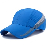 Casquette de sport en microfibre 100% polyester/casquettes de baseball pour hommes/casquette de baseball de sport promotionnelle Dryfit pour la course à pied