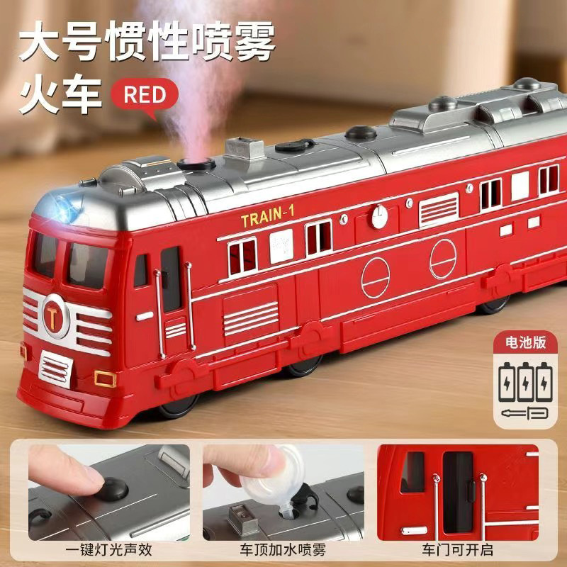 Caja de comercio electrónico versión batería de tren rojo extra grande