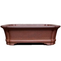 Pot Bunga Persegi dari Batu Tua Antik Buatan Tangan Tahan Karat dengan Lubang Drainase Desain Bernapas untuk Penggunaan Dalam/Luar Ruangan