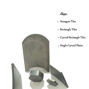 Cerámica de <span class=keywords><strong>Carburo</strong></span> de Boro Resistente a Impactos, Azulejo y Placa Hexagonal B4C, OEM - Product Image 1
