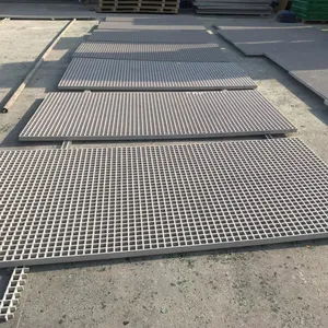 Fiberglass GRP FRP Molded Grating Flooring Panel Decking