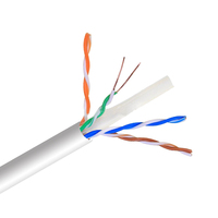 Câble Ethernet CAT6 U/UTP 23AWG 4 paires PVC haute vitesse pour réseau local