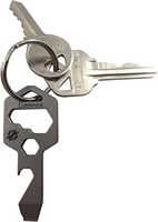 Outil multifonctionnel de survie en titane 8 en 1 pour porte-clés avec tournevis et clé