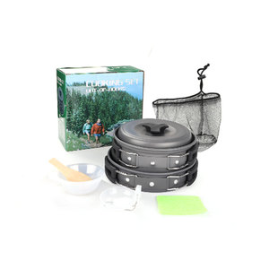 <span class=keywords><strong>Set</strong></span> di Pentole da Campeggio Portatile in Alluminio per 1-2 Persone con Padella per Arrampicata e Escursioni - Product Image 6