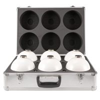 Geonarvis Lot de 6 sphères cibles de balayage laser 3D avec base magnétique 145 mm 5,71 pouces |   Adaptateur mâle M8 à filetage femelle 5/8-11 en aluminium pour