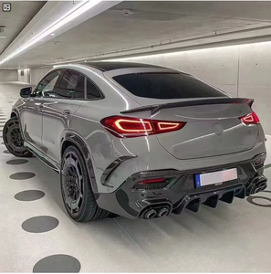 Para <span class=keywords><strong>Mercedes</strong></span> Bens GLE <span class=keywords><strong>Coupe</strong></span> GLE350 GLE450 GLE63AMG C167, actualización a estilo B, Kits de cuerpo de fibra de carbono, alerón difusor de labio delantero - Product Image 5
