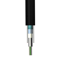 OWIRE GYXTW kabel optik 2-24C, tabung longgar pusat dengan selubung PE penggunaan luar ruangan untuk penggunaan udara pendukung mandiri