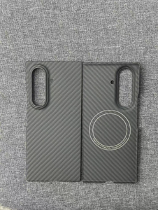 Étui de téléphone au design électro-plaqué C0057, étui magnétique texturé en fibre de carbone pour Samsung Galaxy <span class=keywords><strong>Z</strong></span> <span class=keywords><strong>Fold</strong></span> 8 7 6 5 4 <span class=keywords><strong>3</strong></span> Ultra - Product Image 3