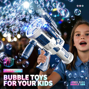 Lanzador de Cohetes de Burbujas Manual para Niños, Fiesta al Aire Libre de Verano, Pistola de Burbujas Eléctrica Totalmente Automática con LED - Product Image 6