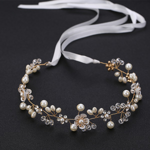 Wedding Flower Crown Princess Wedding Headpiece Rhinestone <strong>Headband</strong> <strong>Veil</strong> Crystal Headpiece Tiara for Girls Wedding Flower Girls - Product Image 3