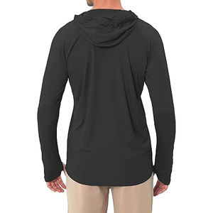 Hot Sale Custom <b>Black</b> Sublimation Print Plus Size Windproof <b>Long</b> <b>Sleeve</b> Waterproof Quick Dry Anti-UV 50+ Breathable Lightweight - Product Image 2